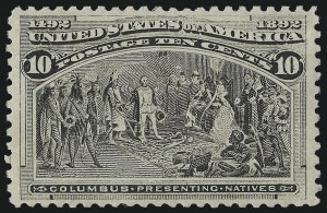 Sale Number 982, Lot Number 5560, 1893 Columbian Issue (10c thru $1.00, Scott 237-241) Sale Number 982, Lot Number 5560, 1893 Columbian Issue (10c thru $1.00, Scott 237-241)