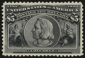 Sale Number 982, Lot Number 5592, 1893 Columbian Issue ($2.00 thru $5.00, Scott 242-245) Sale Number 982, Lot Number 5592, 1893 Columbian Issue ($2.00 thru $5.00, Scott 242-245)