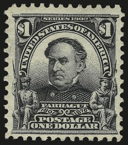 Sale 984, Lot 752, 1902-08 Issues (Scott 300-313), $1.00 Black (311) Sale 984, Lot 752, 1902-08 Issues (Scott 300-313)