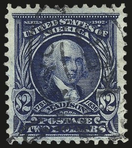 Sale 984, Lot 760, 1902-08 Issues (Scott 300-313), $2.00 Dark Blue (312) Sale 984, Lot 760, 1902-08 Issues (Scott 300-313)