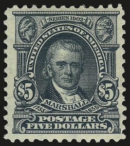 Sale 984, Lot 769, 1902-08 Issues (Scott 300-313), $5.00 Dark Green (313) Sale 984, Lot 769, 1902-08 Issues (Scott 300-313)