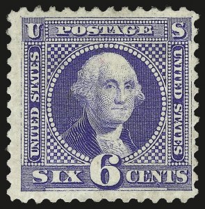 Sale 992, Lot 2196, 1875 Re-Issue of 1869 Pictorial Issue (Scott 123-133a), 6c Blue, Re-Issue (126) Sale 992, Lot 2196, 1875 Re-Issue of 1869 Pictorial Issue (Scott 123-133a)
