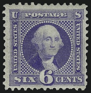 Sale 997, Lot 5502, 1875 Re-Issue of 1869 Pictorial Issue (Scott 123-133a), 6c Blue, Re-Issue (126) Sale 997, Lot 5502, 1875 Re-Issue of 1869 Pictorial Issue (Scott 123-133a)