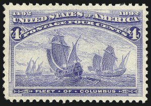 Sale Number 997, Lot Number 5675, 1893 Columbian Issue (1c thru 8c, Scott 230-236) Sale Number 997, Lot Number 5675, 1893 Columbian Issue (1c thru 8c, Scott 230-236)