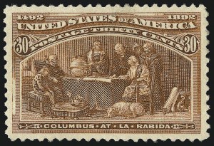 Sale Number 997, Lot Number 5689, 1893 Columbian Issue (10c thru $1.00, Scott 237-241) Sale Number 997, Lot Number 5689, 1893 Columbian Issue (10c thru $1.00, Scott 237-241)