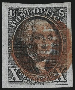 Sale Number 1007, Lot Number 2082, 10c 1847 Issue (Scott 2) Sale Number 1007, Lot Number 2082, 10c 1847 Issue (Scott 2)
