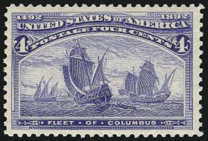 Sale Number 1007, Lot Number 2409, 1893 Columbian Issue (1c thru 30c, Scott 230-239) Sale Number 1007, Lot Number 2409, 1893 Columbian Issue (1c thru 30c, Scott 230-239)