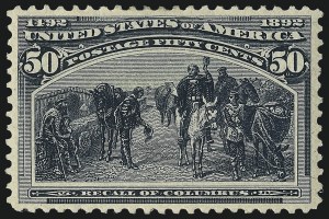Sale Number 1007, Lot Number 2426, 1893 Columbian Issue (50c thru $1.00, Scott 240-241) Sale Number 1007, Lot Number 2426, 1893 Columbian Issue (50c thru $1.00, Scott 240-241)