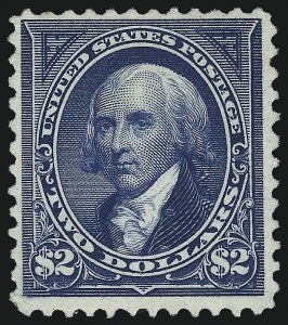 Sale 1007, Lot 2506, 1894 Unwatermarked Bureau Issue (Scott 246-262), $2.00 Bright Blue (262) Sale 1007, Lot 2506, 1894 Unwatermarked Bureau Issue (Scott 246-262)