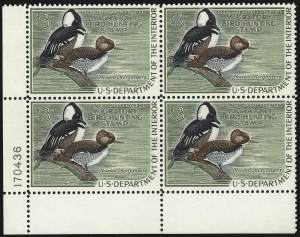 Sale 1007, Lot 3197, Hunting Permit blocks (RW), $3.00 1968-70 Hunting Permits (RW35-RW37) Sale 1007, Lot 3197, Hunting Permit blocks (RW)