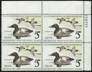 Sale 1007, Lot 3215, Hunting Permit Group Lots (RW), $3.00 1968-74 Hunting Permits (RW35, RW37-RW42) Sale 1007, Lot 3215, Hunting Permit Group Lots (RW)