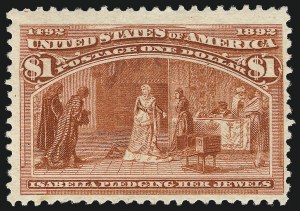 Sale 1014, Lot 1532, $1.00-$3.00 1893 Columbian Issue (Scott 241-243), $1.00 Columbian (241) Sale 1014, Lot 1532, $1.00-$3.00 1893 Columbian Issue (Scott 241-243)