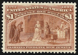 Sale 1014, Lot 1533, $1.00-$3.00 1893 Columbian Issue (Scott 241-243), $1.00 Columbian (241) Sale 1014, Lot 1533, $1.00-$3.00 1893 Columbian Issue (Scott 241-243)