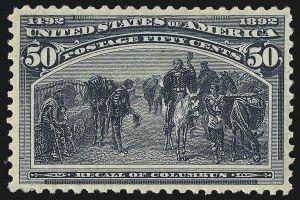 Sale Number 1019, Lot Number 555, 1c-50c 1893 Columbian Issue (Scott 230-240) Sale Number 1019, Lot Number 555, 1c-50c 1893 Columbian Issue (Scott 230-240)