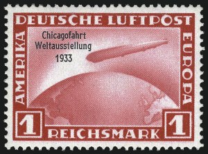 Sale 1026, Lot 2084, Foreign Stamps and Covers: Germany thru Gilbert & Ellice Islands, GERMANY, 1933, 1m-4m Chicago Flight (C43-C45) Sale 1026, Lot 2084, Foreign Stamps and Covers: Germany thru Gilbert & Ellice Islands