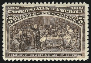 Sale Number 1037, Lot Number 1812, 1893 Columbian Issue, 1c thru 30c (Scott 230-239) Sale Number 1037, Lot Number 1812, 1893 Columbian Issue, 1c thru 30c (Scott 230-239)