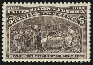 Sale Number 1037, Lot Number 1813, 1893 Columbian Issue, 1c thru 30c (Scott 230-239) Sale Number 1037, Lot Number 1813, 1893 Columbian Issue, 1c thru 30c (Scott 230-239)