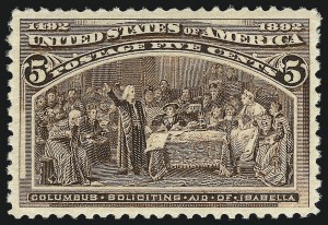 Sale Number 1037, Lot Number 1814, 1893 Columbian Issue, 1c thru 30c (Scott 230-239) Sale Number 1037, Lot Number 1814, 1893 Columbian Issue, 1c thru 30c (Scott 230-239)