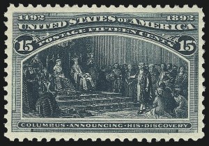 Sale Number 1037, Lot Number 1828, 1893 Columbian Issue, 1c thru 30c (Scott 230-239) Sale Number 1037, Lot Number 1828, 1893 Columbian Issue, 1c thru 30c (Scott 230-239)