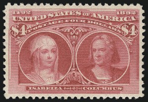 Sale Number 1037, Lot Number 1852, 1893 Columbian Issue, 50c thru $5.00 (Scott 240-245) Sale Number 1037, Lot Number 1852, 1893 Columbian Issue, 50c thru $5.00 (Scott 240-245)