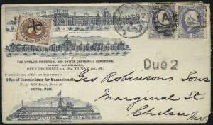 Sale 1037, Lot 2828, Air Post, Postage Due, Officials, Large Numeral Postage Due Issue Domestic Covers Sale 1037, Lot 2828, Air Post, Postage Due, Officials