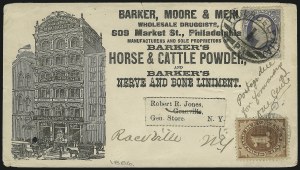 Sale 1037, Lot 2828, Air Post, Postage Due, Officials, Large Numeral Postage Due Issue Domestic Covers Sale 1037, Lot 2828, Air Post, Postage Due, Officials