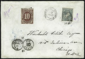 Sale 1037, Lot 2829, Air Post, Postage Due, Officials, Large Numeral Postage Due Issue Covers of Foreign Origin Sale 1037, Lot 2829, Air Post, Postage Due, Officials