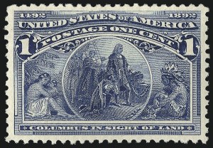 Sale Number 1040, Lot Number 1475, 1893 Columbian Issue, 1c thru 50c, Singles (Scott 230-240) Sale Number 1040, Lot Number 1475, 1893 Columbian Issue, 1c thru 50c, Singles (Scott 230-240)