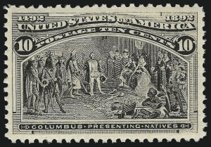 Sale Number 1040, Lot Number 1486, 1893 Columbian Issue, 1c thru 50c, Singles (Scott 230-240) Sale Number 1040, Lot Number 1486, 1893 Columbian Issue, 1c thru 50c, Singles (Scott 230-240)