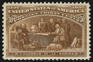 Sale Number 1040, Lot Number 1490, 1893 Columbian Issue, 1c thru 50c, Singles (Scott 230-240) Sale Number 1040, Lot Number 1490, 1893 Columbian Issue, 1c thru 50c, Singles (Scott 230-240)