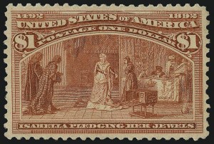 Sale Number 1040, Lot Number 1495, 1893 Columbian Issue, $1.00-$5.00, Singles (Scott 241-245) Sale Number 1040, Lot Number 1495, 1893 Columbian Issue, $1.00-$5.00, Singles (Scott 241-245)