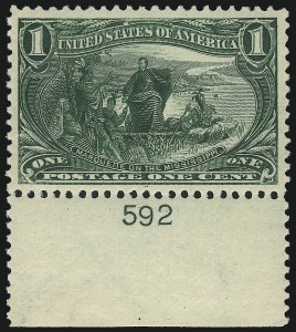 Sale Number 1040, Lot Number 1593, 1898 Trans-Mississippi Issue (Scott 285-293) Sale Number 1040, Lot Number 1593, 1898 Trans-Mississippi Issue (Scott 285-293)