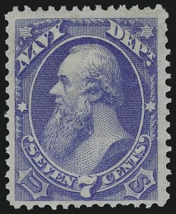 Sale 1040, Lot 2153, Offices in China thru Officials (Scott K, O), 7c Navy (O39) Sale 1040, Lot 2153, Offices in China thru Officials (Scott K, O)