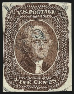 Sale 1061, Lot 3387, 5c-12c 1851-56 Issue (Scott 12-17), 5c Red Brown (12) Sale 1061, Lot 3387, 5c-12c 1851-56 Issue (Scott 12-17)
