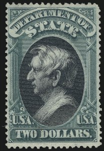 Sale 1061, Lot 4172, Officials, Cont., $2.00 State (O68) Sale 1061, Lot 4172, Officials, Cont.