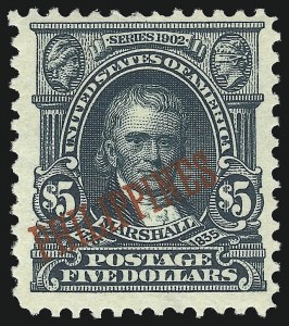Sale 1082, Lot 666, United States Possessions: Philippines, PHILIPPINES, 1903, $5.00 Dark Green (239) Sale 1082, Lot 666, United States Possessions: Philippines