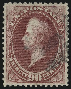 Sale 1090, Lot 1324, 1870-71 National Bank Note Co. Issues (Scott 134-155), 90c Carmine (155) Sale 1090, Lot 1324, 1870-71 National Bank Note Co. Issues (Scott 134-155)