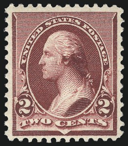 Sale 1090, Lot 1373, 1890-93 Issue (Scott 219-229), 2c Lake (219D) Sale 1090, Lot 1373, 1890-93 Issue (Scott 219-229)