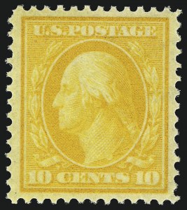 Sale 1093, Lot 88, 1908-10 Washington-Franklin Issues (Scott 331-342), 10c Yellow (338) Sale 1093, Lot 88, 1908-10 Washington-Franklin Issues (Scott 331-342)