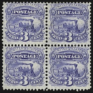 Sale 1107, Lot 232, 1869 Pictorial Issue and R-Issue (Scott 112-131), 3c Ultramarine (114) Sale 1107, Lot 232, 1869 Pictorial Issue and R-Issue (Scott 112-131)