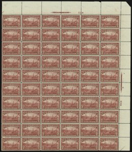Sale 1107, Lot 753, Complete Sheets and Panes, 2c Hudson-Fulton (372) Sale 1107, Lot 753, Complete Sheets and Panes
