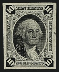 Sale 1110, Lot 1005, Revenue Essays, 10c Black, Turner Essay 5 on India (Turner 5b) Sale 1110, Lot 1005, Revenue Essays