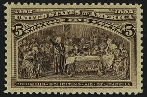 Sale Number 1111, Lot Number 132, 1893 Columbian Issue (Scott 230-245) Sale Number 1111, Lot Number 132, 1893 Columbian Issue (Scott 230-245)