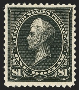 Sale 1140, Lot 650, 1894-98 Bureau Issues (Scott 246-282), $1.00 Black, Ty. II (261A) Sale 1140, Lot 650, 1894-98 Bureau Issues (Scott 246-282)