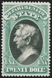 Sale 1150, Lot 1193, Officials: State Department, $20.00 State (O71) Sale 1150, Lot 1193, Officials: State Department
