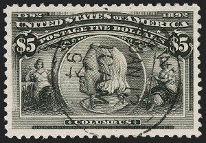 Sale Number 1174, Lot Number 104, $1.00-$5.00 1893 Columbian Issue (Scott 241-245) Sale Number 1174, Lot Number 104, $1.00-$5.00 1893 Columbian Issue (Scott 241-245)