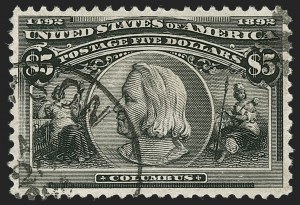 Sale Number 1174, Lot Number 105, $1.00-$5.00 1893 Columbian Issue (Scott 241-245) Sale Number 1174, Lot Number 105, $1.00-$5.00 1893 Columbian Issue (Scott 241-245)