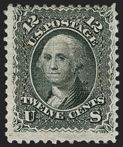 Sale 1179, Lot 2165, 1867-68 Grilled Issue, 1875 Re-Issue (Scott 79-110), 12c Black, E. Grill (90) Sale 1179, Lot 2165, 1867-68 Grilled Issue, 1875 Re-Issue (Scott 79-110)