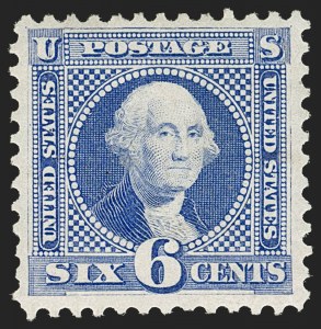 Sale 1187, Lot 215, 1875 Re-Issue of 1869 Pictorial Issue (Scott 123-133a), 6c Blue, Re-Issue (126) Sale 1187, Lot 215, 1875 Re-Issue of 1869 Pictorial Issue (Scott 123-133a)