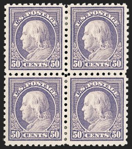 Sale 1192, Lot 495, 1913-15 Washington-Franklin Issues (Scott 424-461), 50c Violet (440) Sale 1192, Lot 495, 1913-15 Washington-Franklin Issues (Scott 424-461)